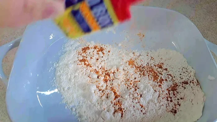 Prepare the seasoned flour: Combine flour and Old Bay seasoning.