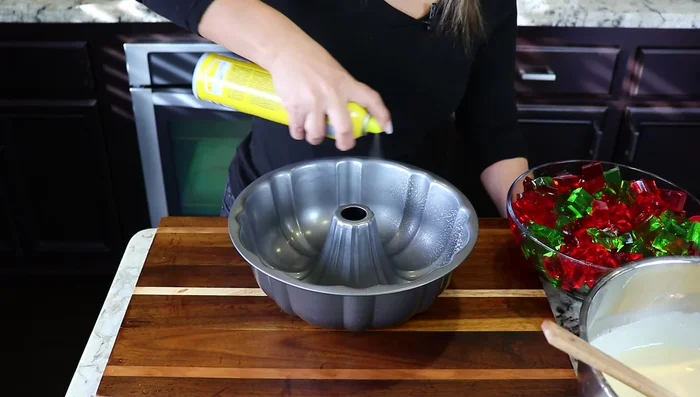 Grease Bundt pan: Grease a Bundt pan thoroughly to prevent sticking.