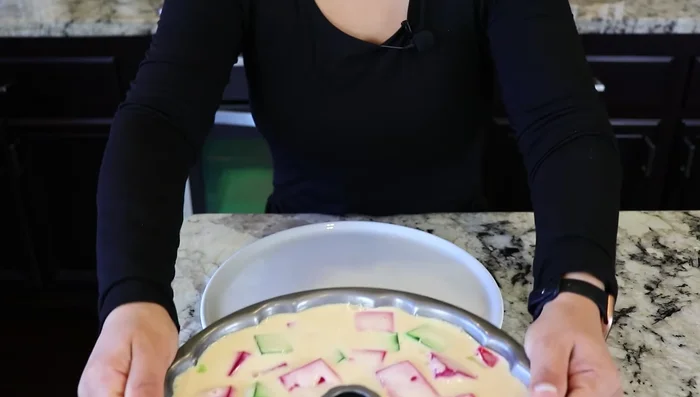 Unmold and Serve: Gently loosen the edges and center of the Jello before inverting onto a serving plate.