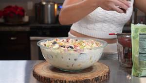 Super Creamy Mexican Christmas Fruit Salad Recipe