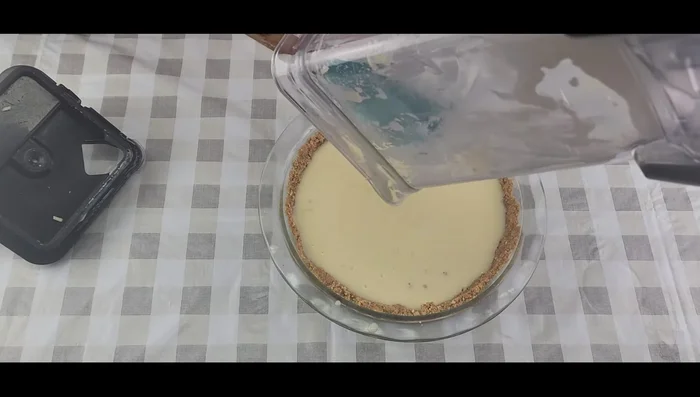 Let the cheesecake cool completely in the oven before removing.