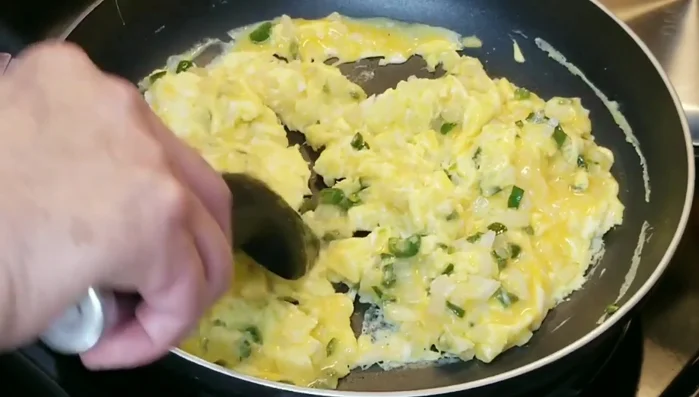 Add chopped tomatoes (seeds removed to prevent wateriness).