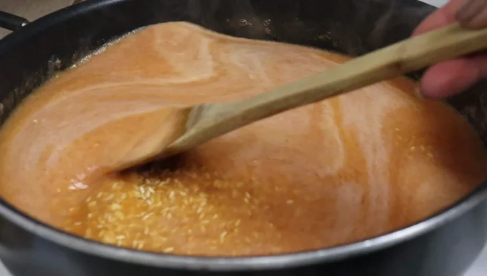 Bring to a boil, then reduce heat to 6 and simmer uncovered for 5 minutes.