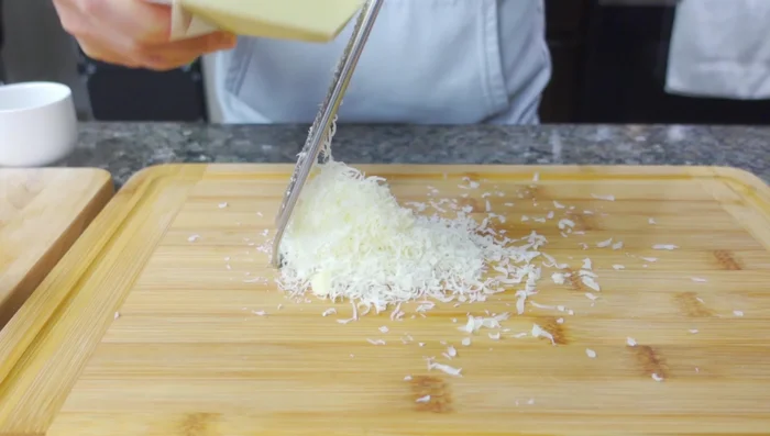 Shred the cheese.