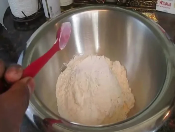 Combine flour, baking powder, salt, and lard (optional) in a bowl. Mix until combined.