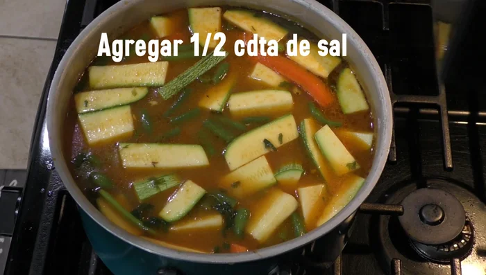 Season with salt to taste.