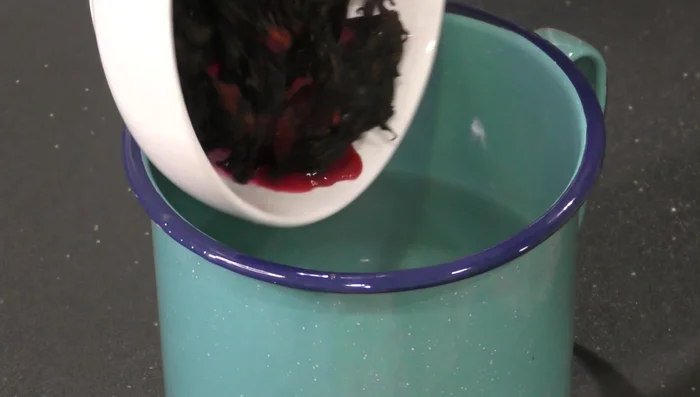 Peel the watermelon.