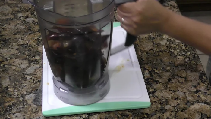 Blend the chile mixture with about 3 cups of water until smooth. Strain the sauce.