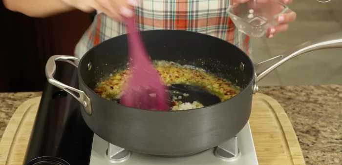 Add the onion and cook until well integrated.