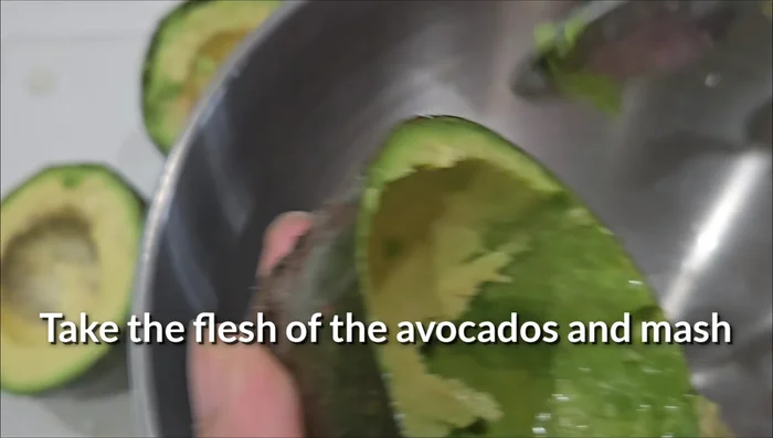 Mash the avocados with a fork or use a mortar and pestle for a smoother texture.