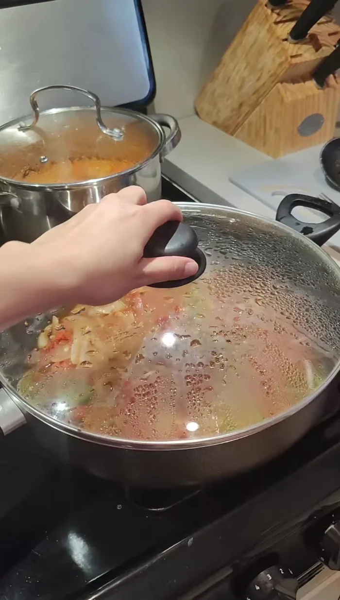 Cook vegetables until tender, about 8-10 minutes, covered.