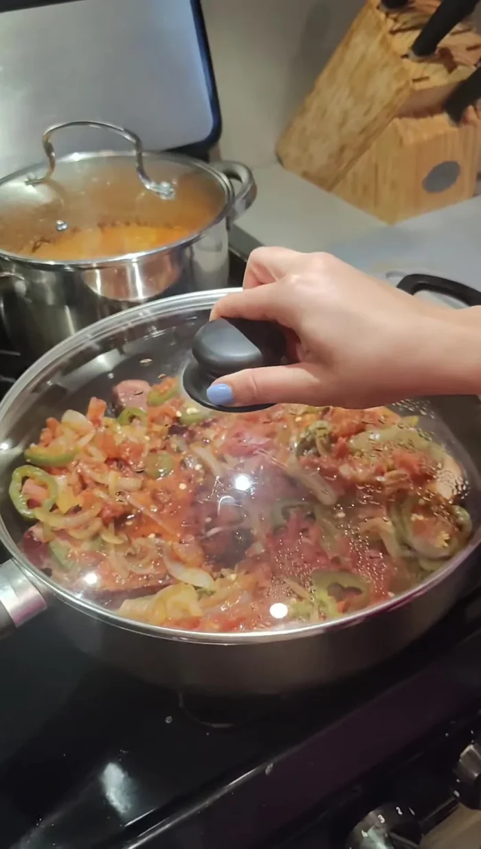 Return the chops to the pan. Cook for another 8 minutes, covered, over low heat, to absorb flavors.