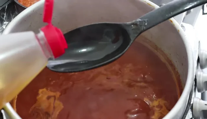 Add 2 tablespoons of apple cider vinegar.