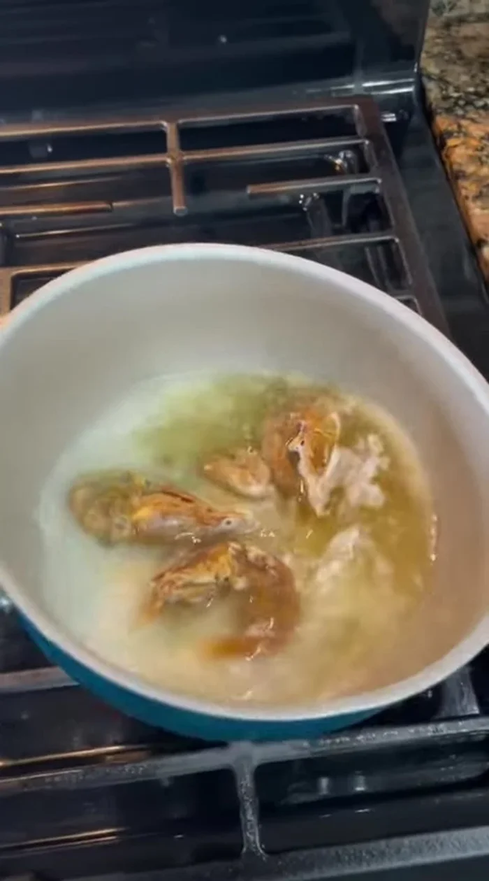 Boil dried shrimp for 10 minutes to soften.
