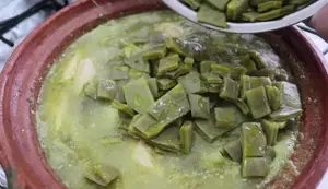 Easy Chicken Stew in Green Sauce with Nopales and Potatoes