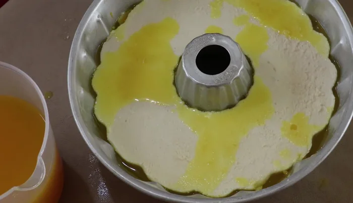 Set and unmold: Refrigerate the layered gelatin until completely set. Unmold carefully.