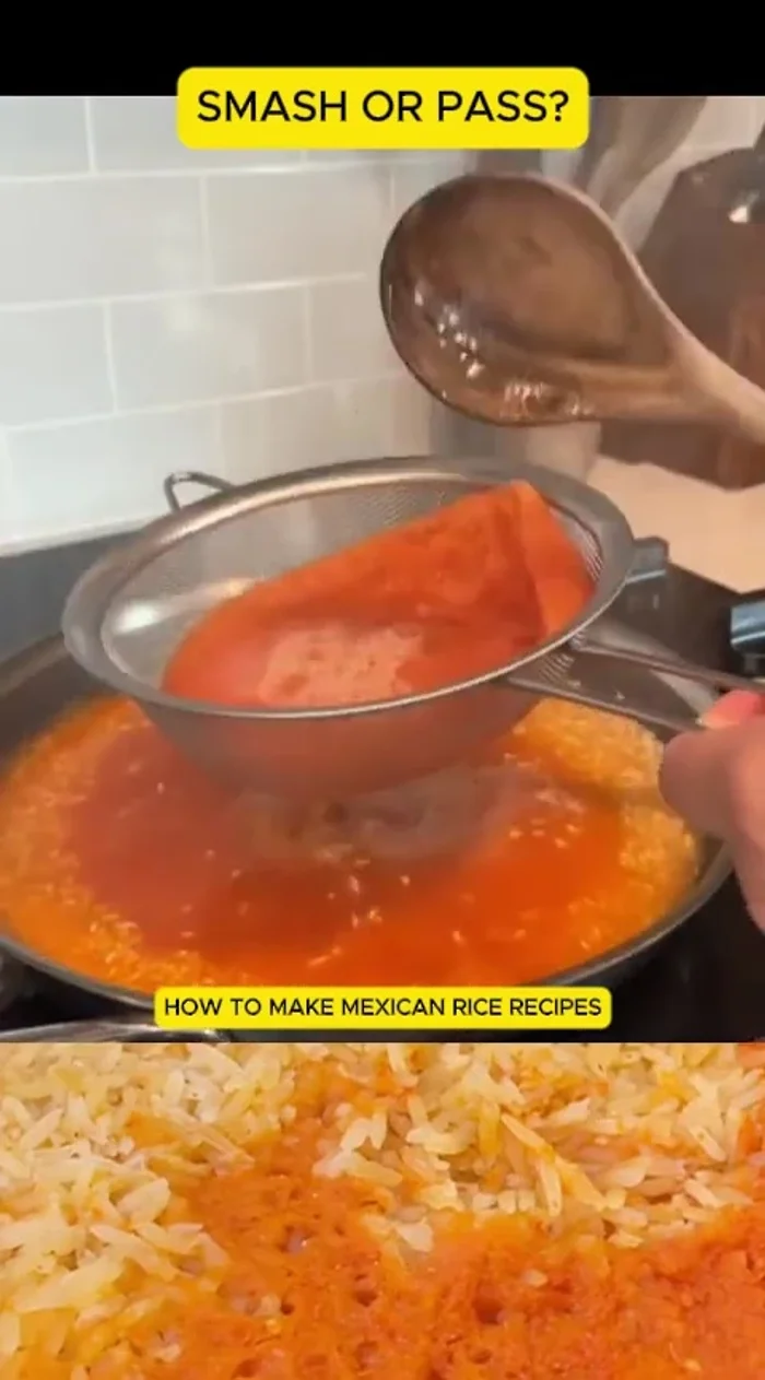 Strain the blended mixture to remove any small tomato pieces.