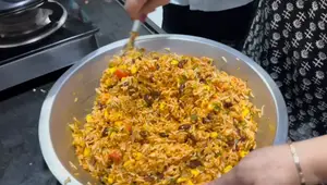 Authentic Mexican Rice with Spicy Creamy Sauce Recipe