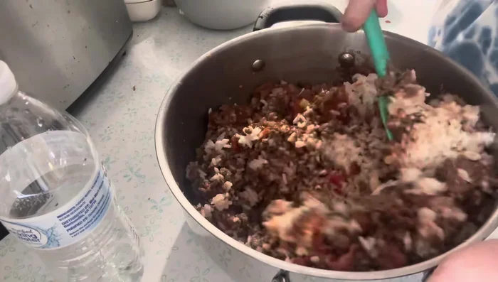 Transfer the mixture to a casserole dish or Dutch oven.