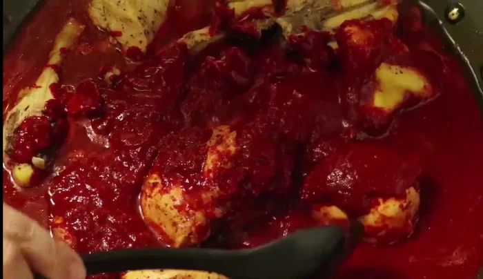 Stir to coat the chicken. Add more water if necessary.