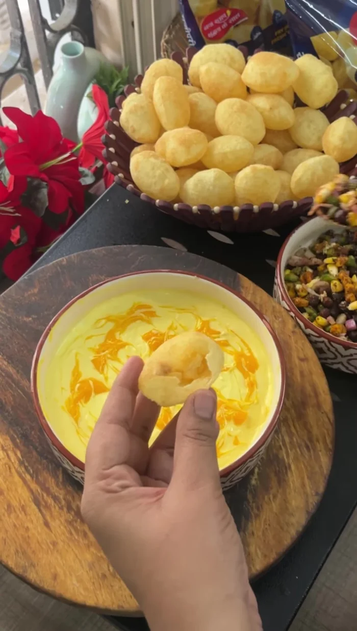 Add Mexican spice to the mango curd.