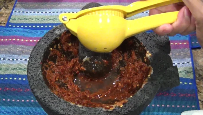Add lemon juice, salt, and black pepper to the sauce. Mix well.