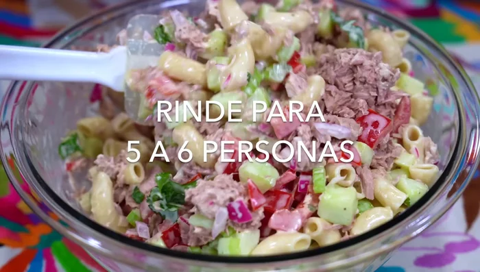 Serve the salad.