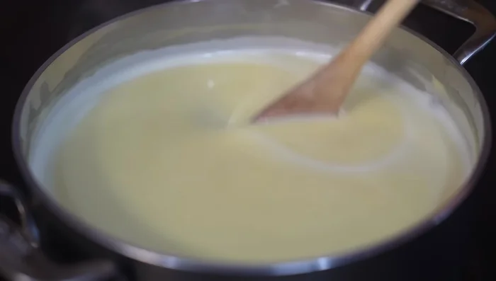 Bring the atole to a boil, stirring until thickened.