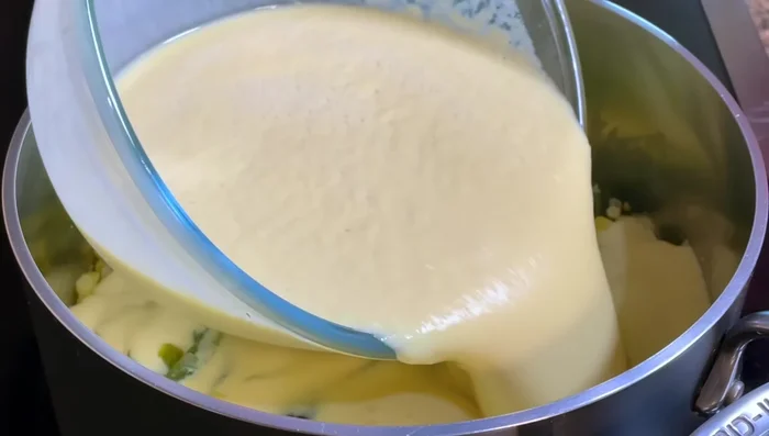 Add the blended corn mixture and the remaining milk. Season with salt. Stir frequently and cook over medium heat for 25-30 minutes, or until thickened. If needed, thicken with a cornstarch and water slurry; if too thick, add more milk.
