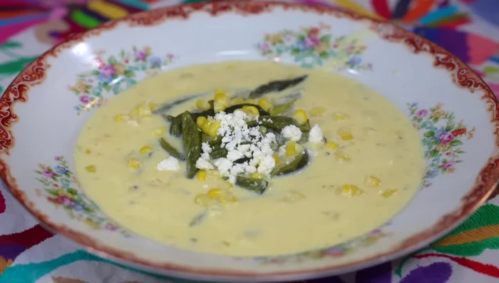 Serve hot, garnished with crumbled fresh cheese.