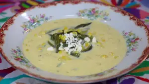 Creamy Corn Soup with Poblano Peppers: A Jauja Recipe