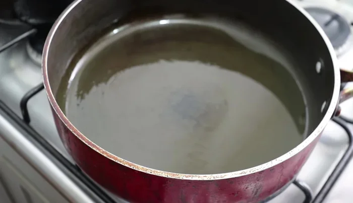 Wash the rice without soap.