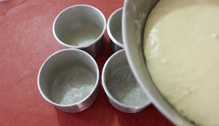 Fill the prepared muffin tins ¾ full with the batter.