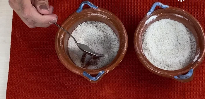 Discard the rice powder. Repeat the grinding process a second time.