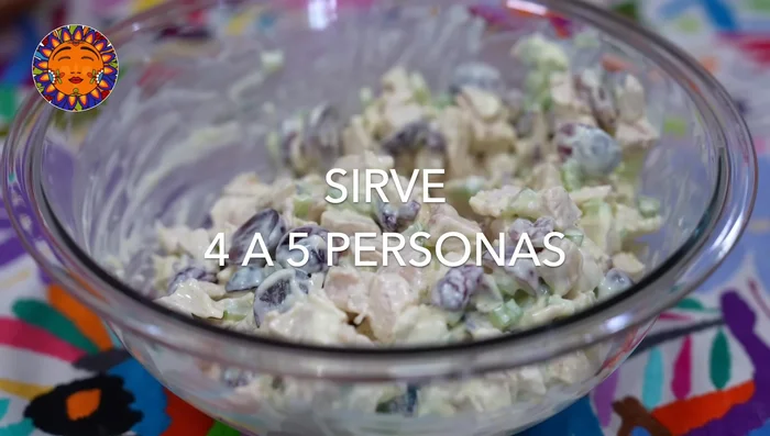 Serve the chicken salad.