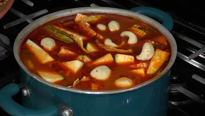 Stir gently to prevent the dough balls from breaking.
