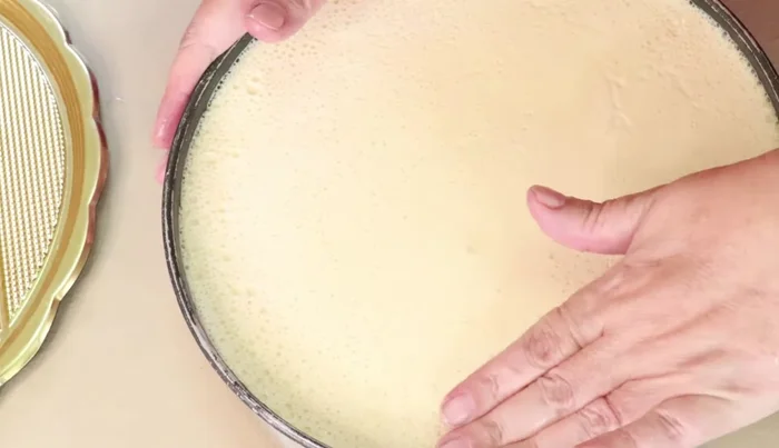 Unmold the gelatin using moistened hands.