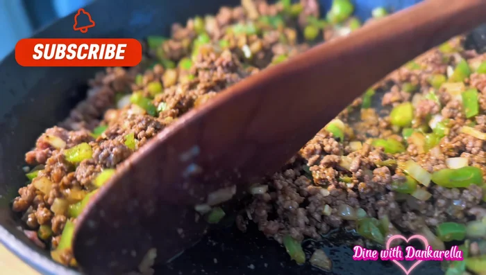 Add chopped garlic and mix.