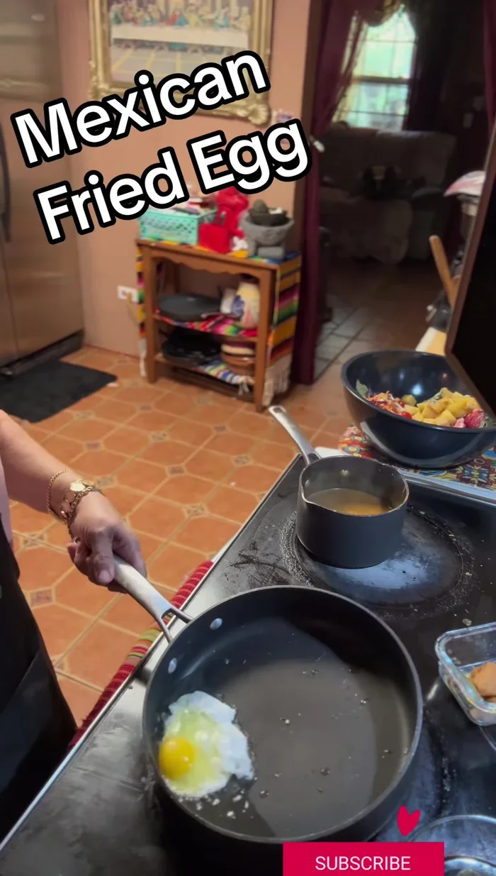 Fry the egg: Fry the egg to your liking; add oil on top before flipping to ensure the whites are cooked through.
