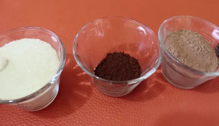 Prepare the coffee dessert: Prepare the coffee mixture (coffee liqueur, instant coffee, and water). Whip cream with sugar and vanilla until stiff peaks form. (1166.039, 1235.96)