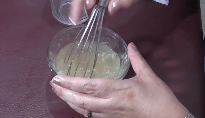Prepare the three milks mixture: Hydrate gelatin in water. Once it becomes hard, heat evaporated milk in a saucepan until it boils. Add the hydrated gelatin and stir until dissolved.