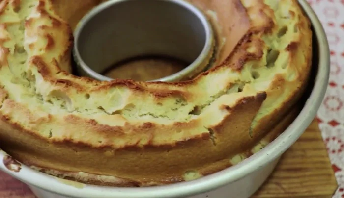 Let the cake cool in the mold for a while before inverting onto a serving plate.