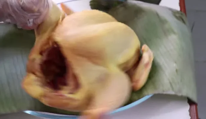 Place the chicken in the prepared baking dish.