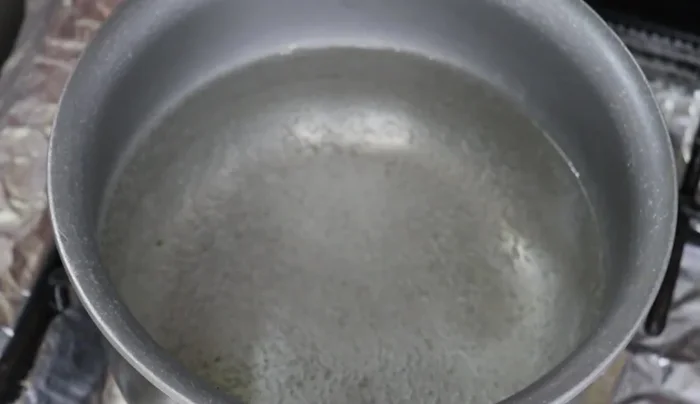 Boil water in a saucepan. (35.12)
