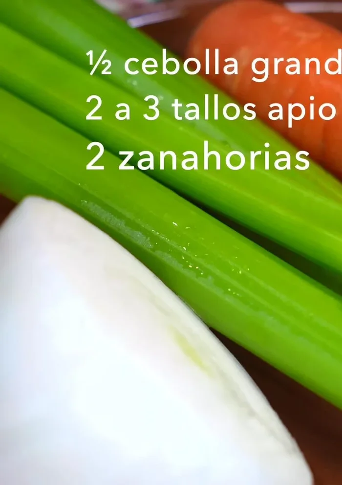 Chop onion, celery, carrots.