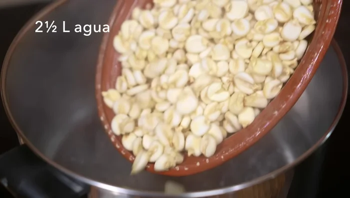 Soak corn for Red Pozole: Soak dried corn overnight after boiling for 3-4 minutes and letting it sit in very hot water.