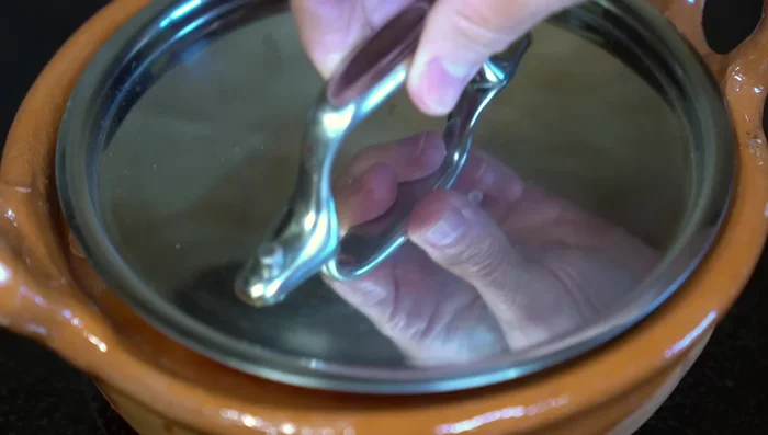 Lower the heat, cover, and cook for 8 minutes, or until the eggs are cooked through.