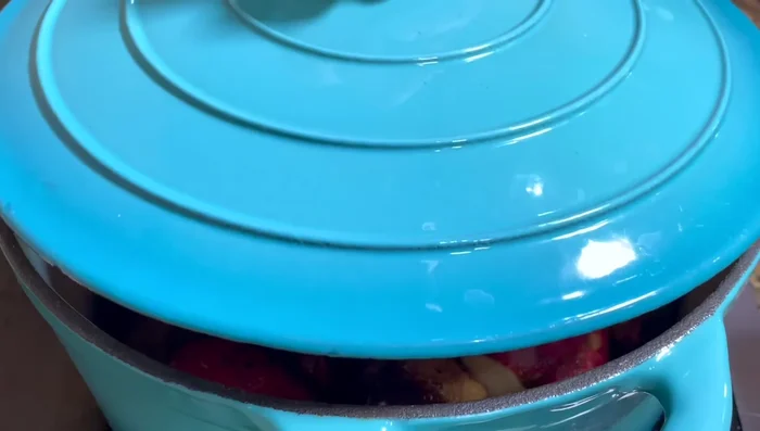 Cover the pot and cook over medium heat for approximately 9-10 minutes, or until it starts to boil.