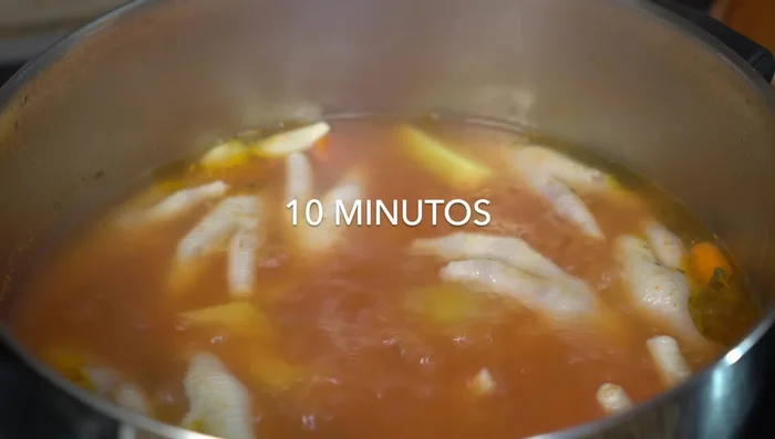 After another 10 minutes, add the potato and chopped cabbage. Adjust seasoning with salt if needed.