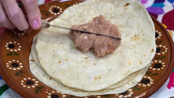 Alternatively, use a flour tortilla instead of corn for the burrito.
